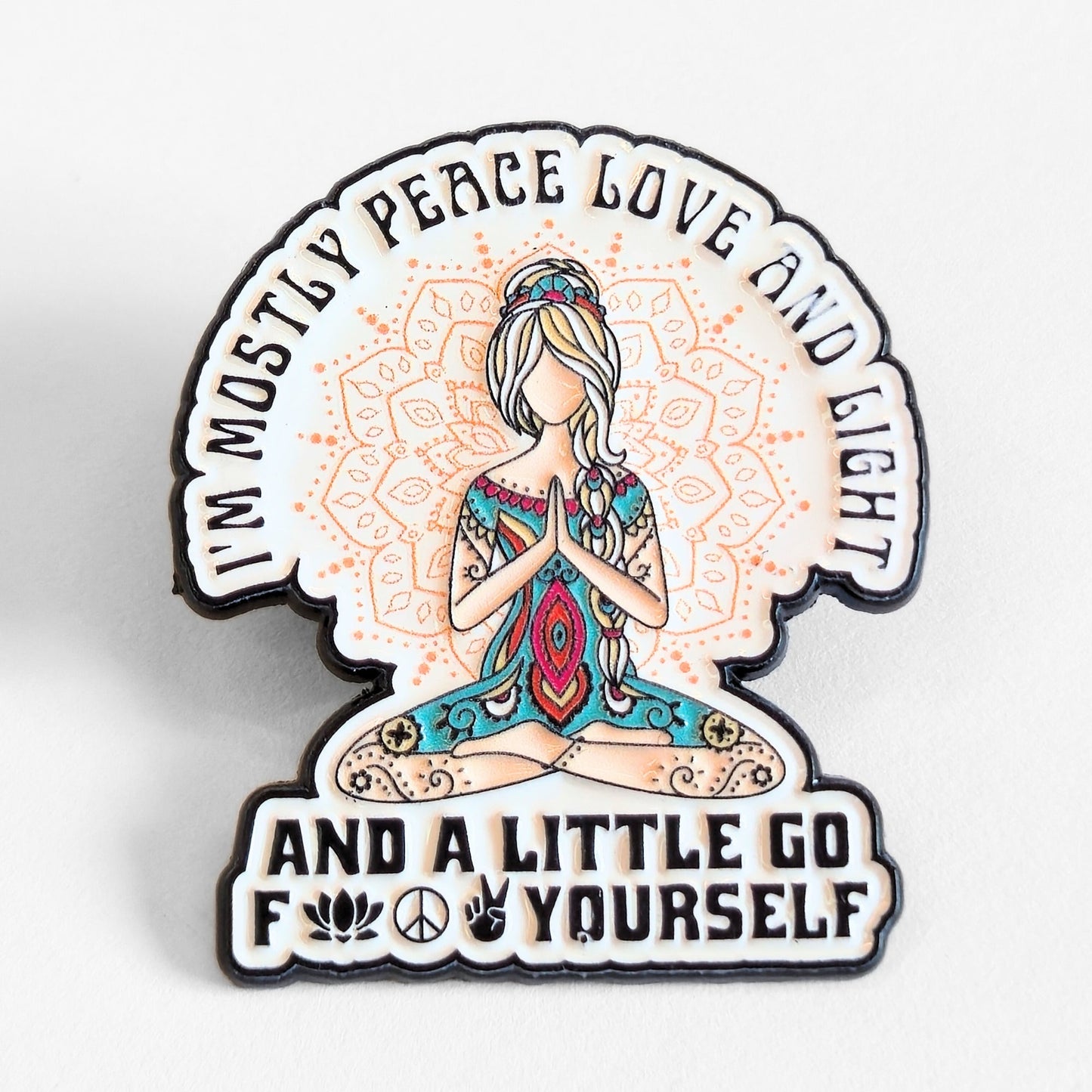I'm Mostly Peace, Love, and Light | Collectible Pin - Products Added