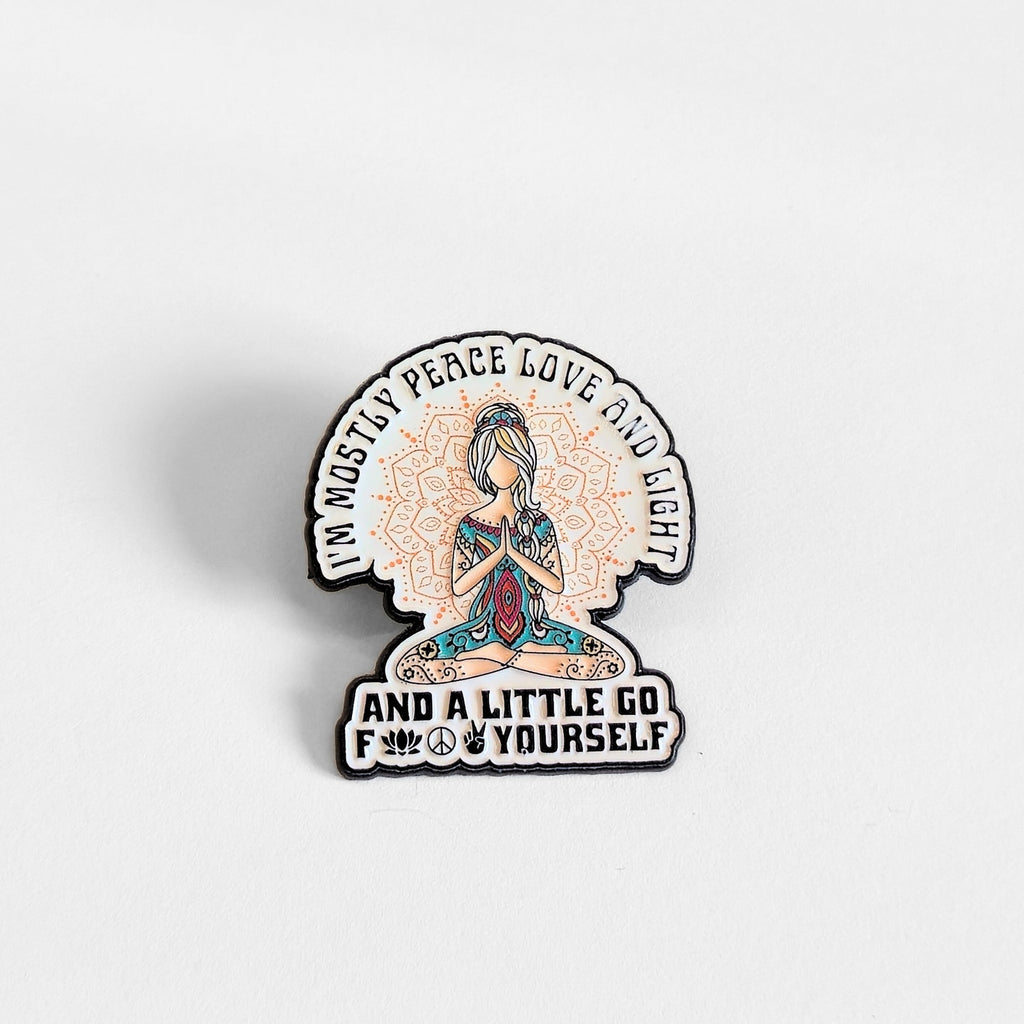 I'm Mostly Peace, Love, and Light | Collectible Pin - Products Added