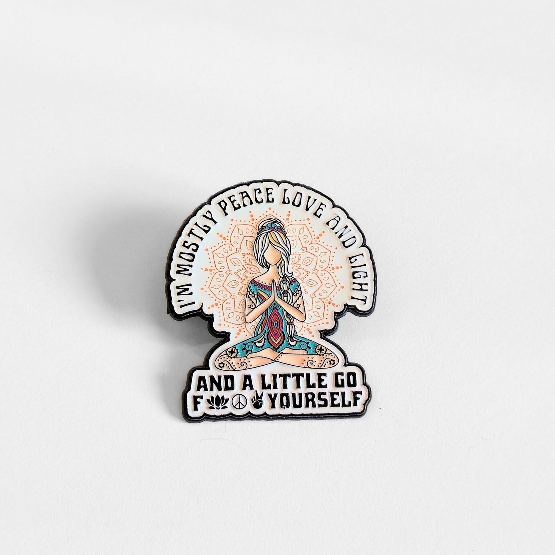 I'm Mostly Peace, Love, and Light | Collectible Pin - Products Added