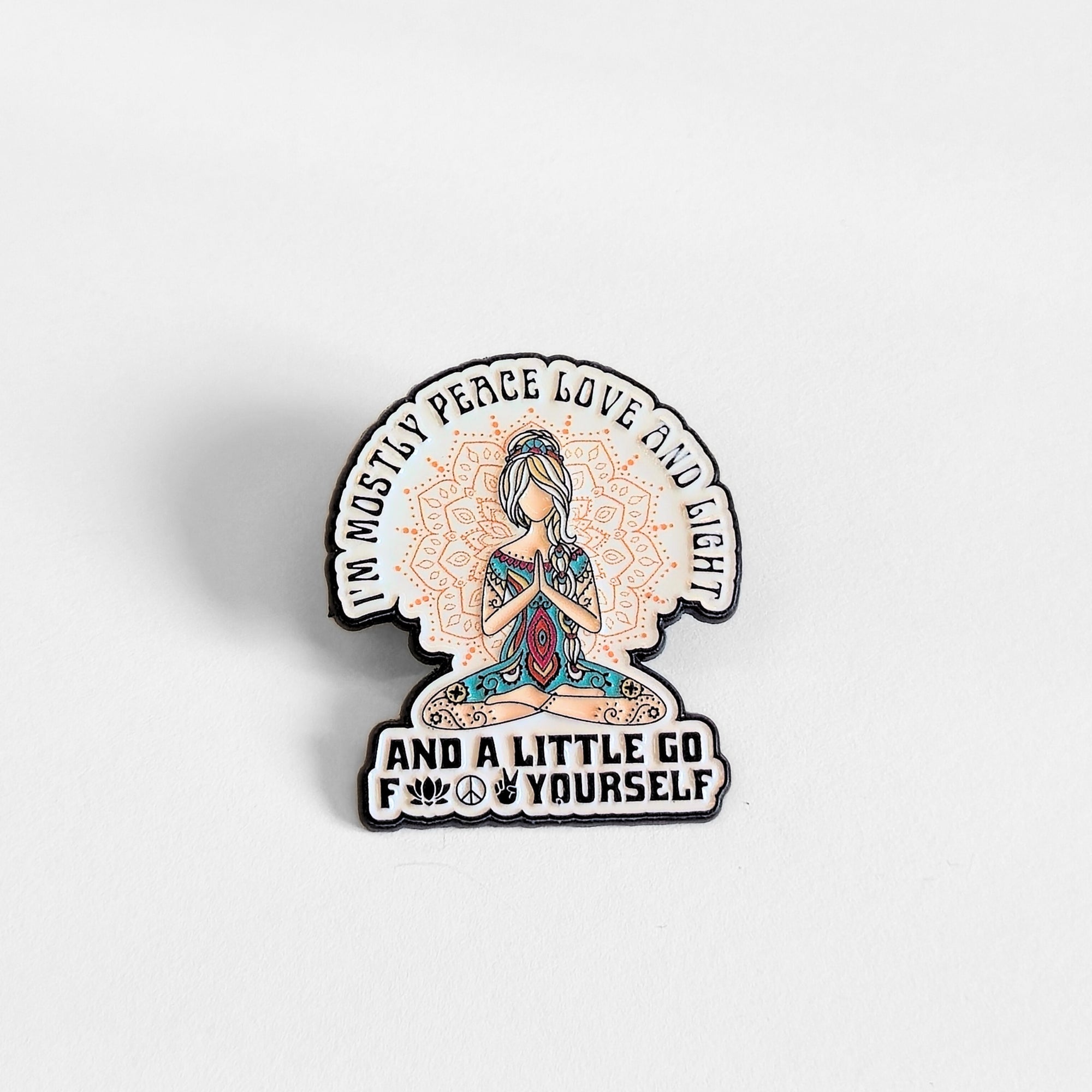 I'm Mostly Peace, Love, and Light | Collectible Pin - Products Added