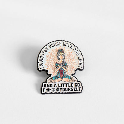 I'm Mostly Peace, Love, and Light | Collectible Pin - Products Added