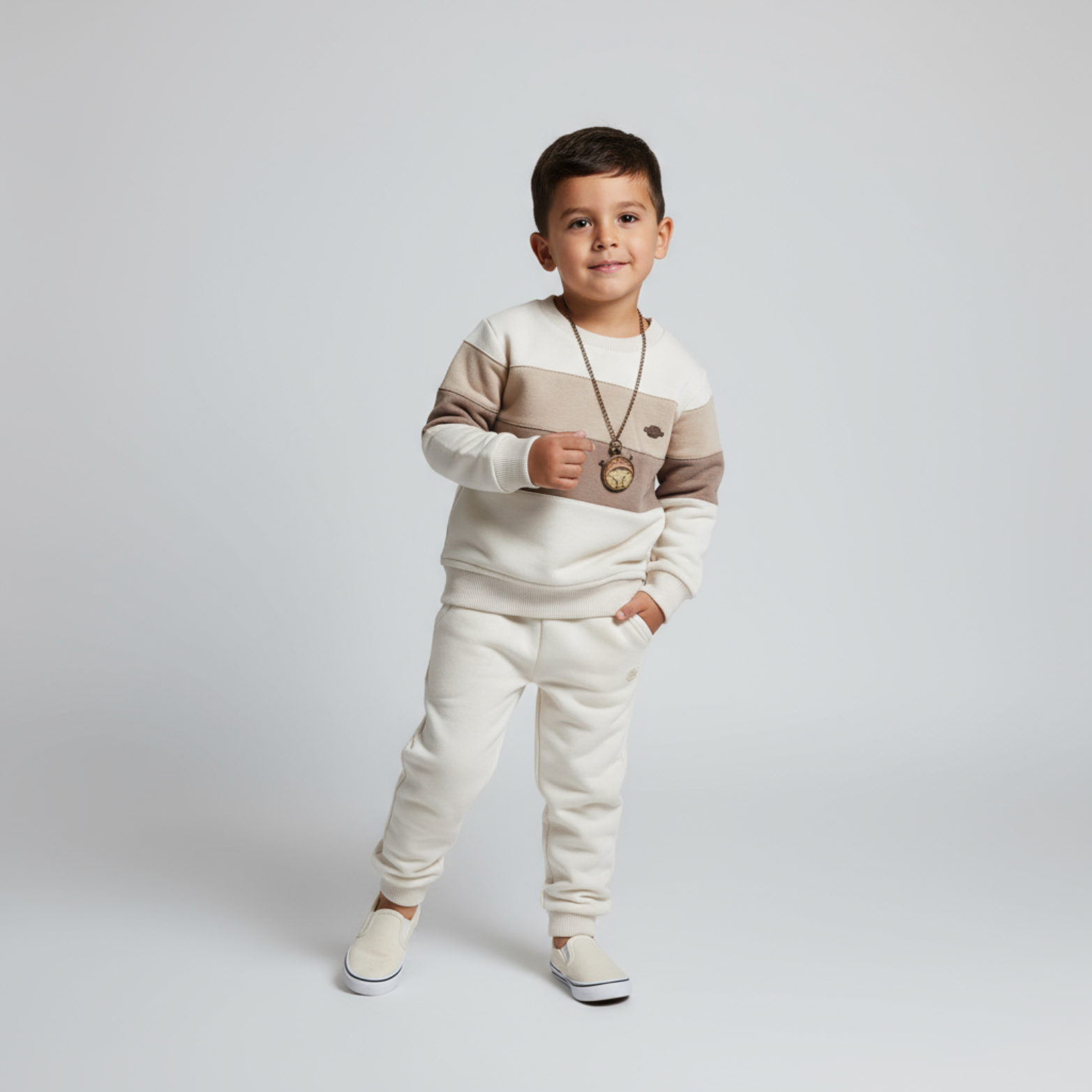 Striped King Boys Joggers Set