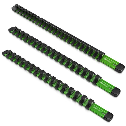 Aluminum Socket Organizer Rails With Rubber End Caps