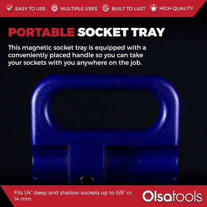 Magnetic Portable Socket Organizer Tray