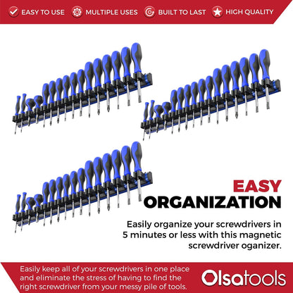 Magnetic Screwdriver Organizer
