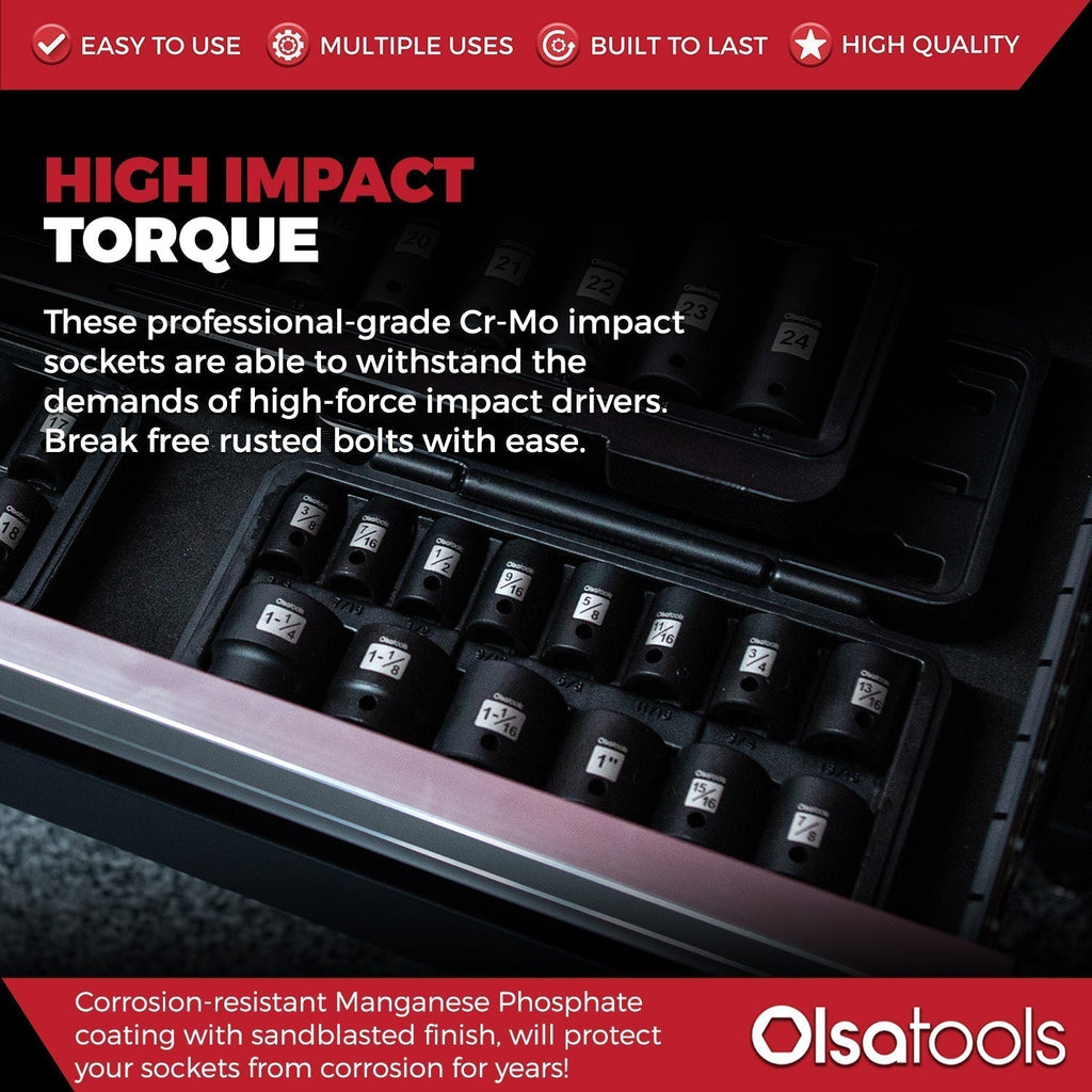Cr-Mo Impact Sockets