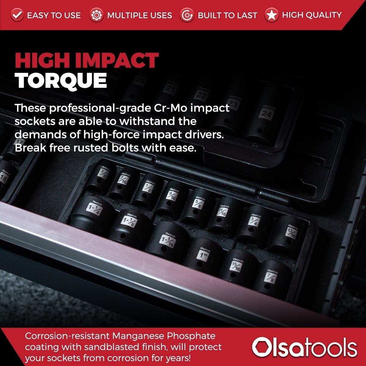 Cr-Mo Impact Sockets