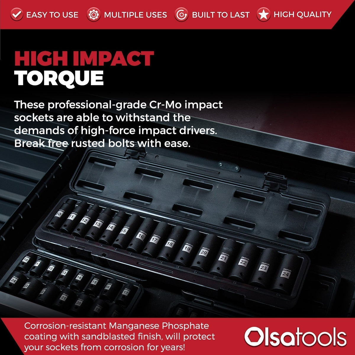 Cr-Mo Impact Sockets