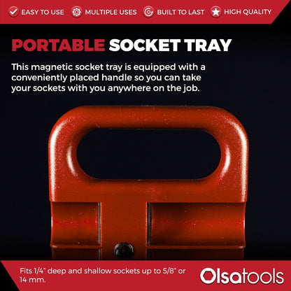 Magnetic Portable Socket Organizer Tray