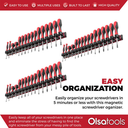 Magnetic Screwdriver Organizer
