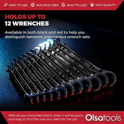 Magnetic Metal Wrench Organizer