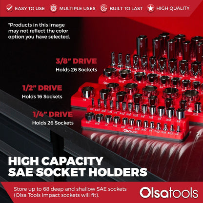 2-Row Magnetic Socket Holders