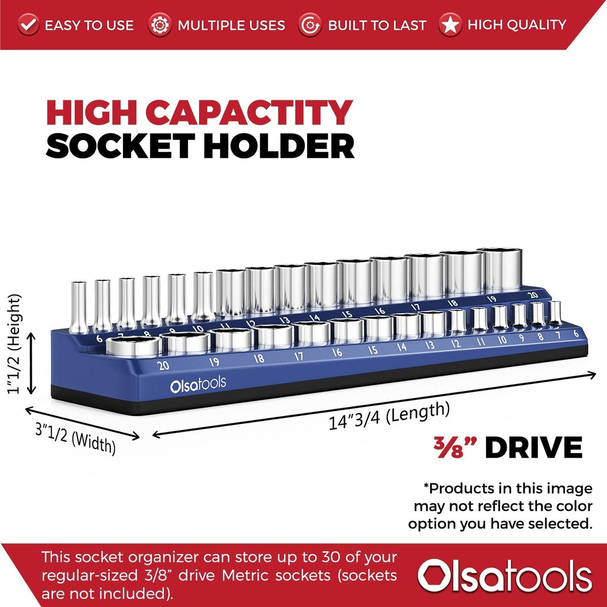 2-Row Magnetic Socket Holders