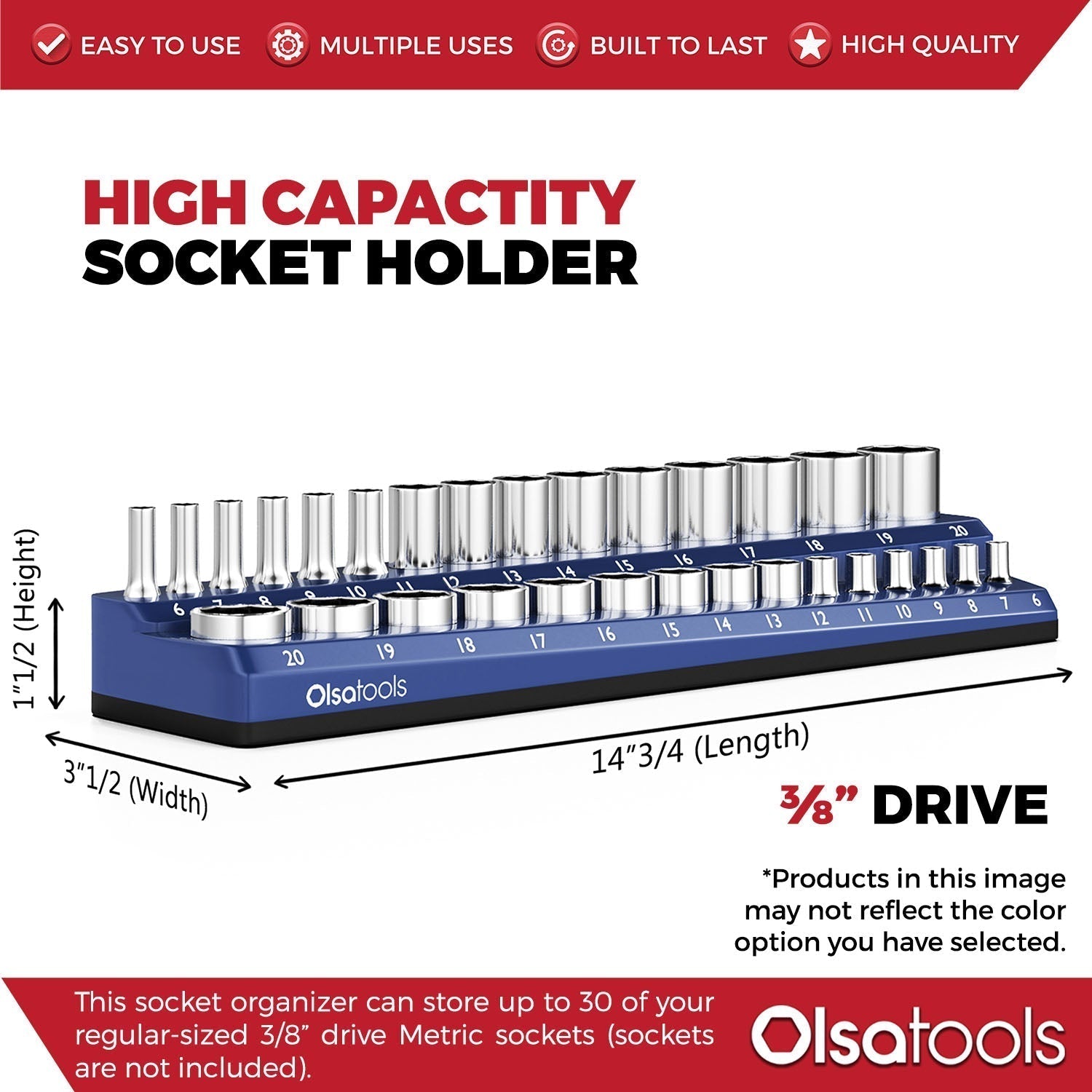 2-Row Magnetic Socket Holders