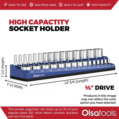 2-Row Magnetic Socket Holders