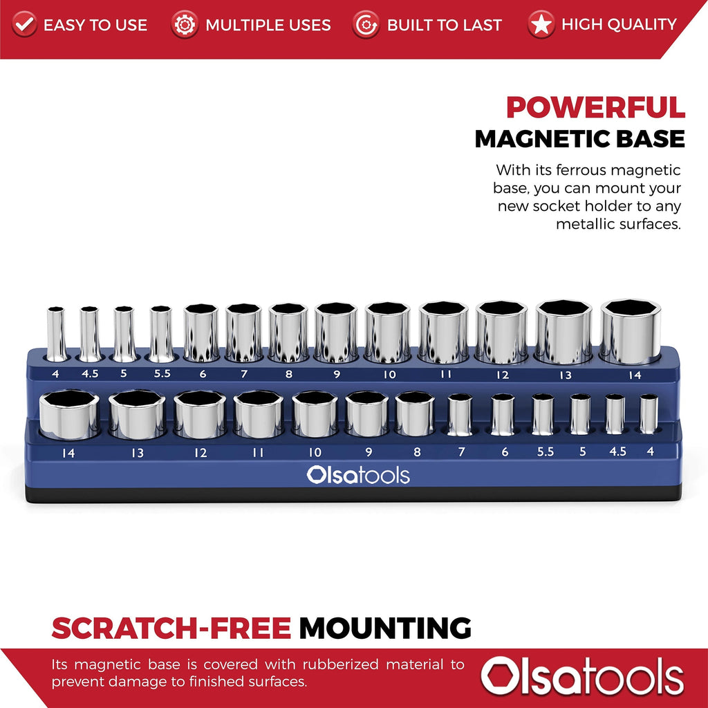 2-Row Magnetic Socket Holders