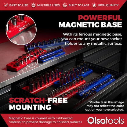 2-Row Magnetic Socket Holders