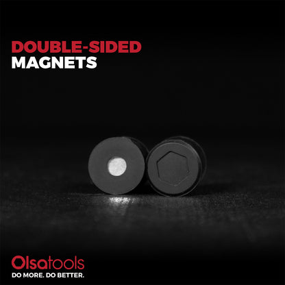 Magnetic Buttons 10pc Set - Strong Silicone Non-Scratch Magnets