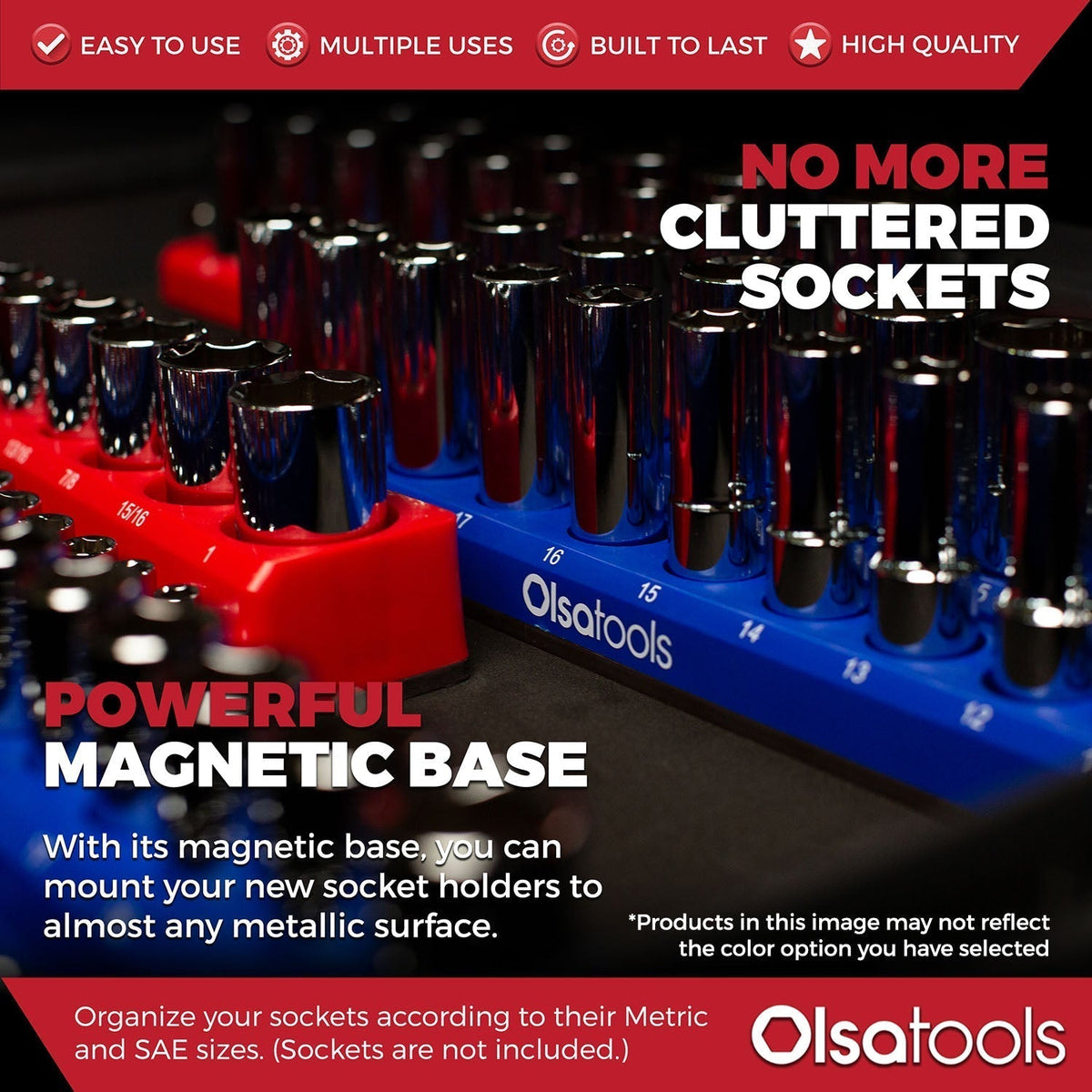 2-Row Magnetic Socket Holders