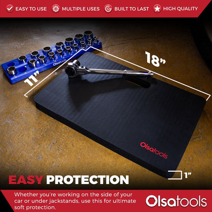 Kneeling Work Mat, Mechanics Kneeling Pad Density 18" x 11" x 1"