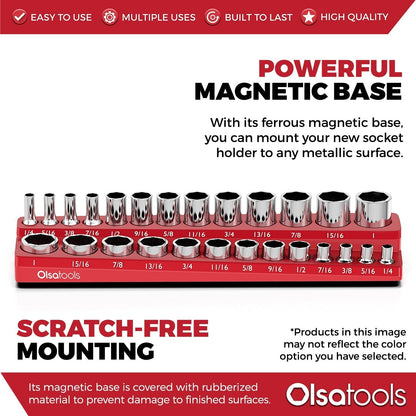2-Row Magnetic Socket Holders