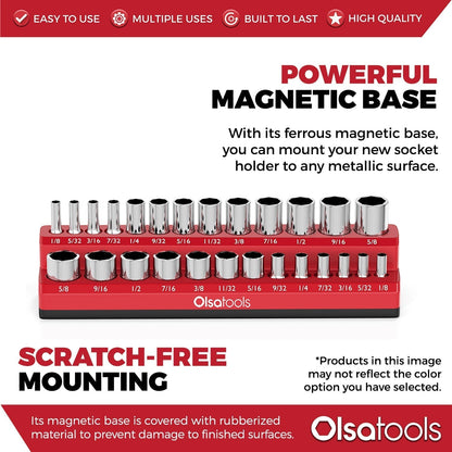 2-Row Magnetic Socket Holders