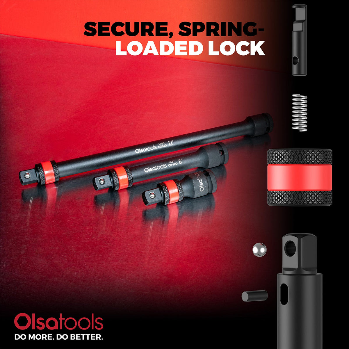 Locking Impact Socket Extension