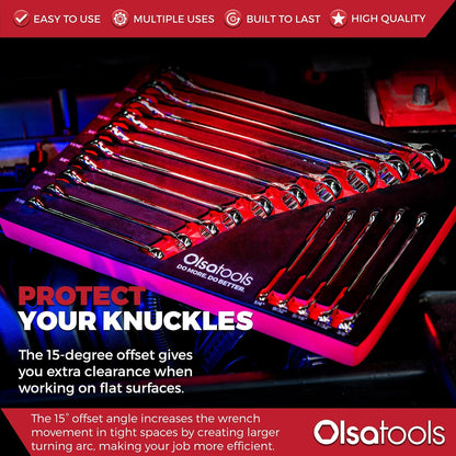 Premium 15-Piece Combination Wrench Set