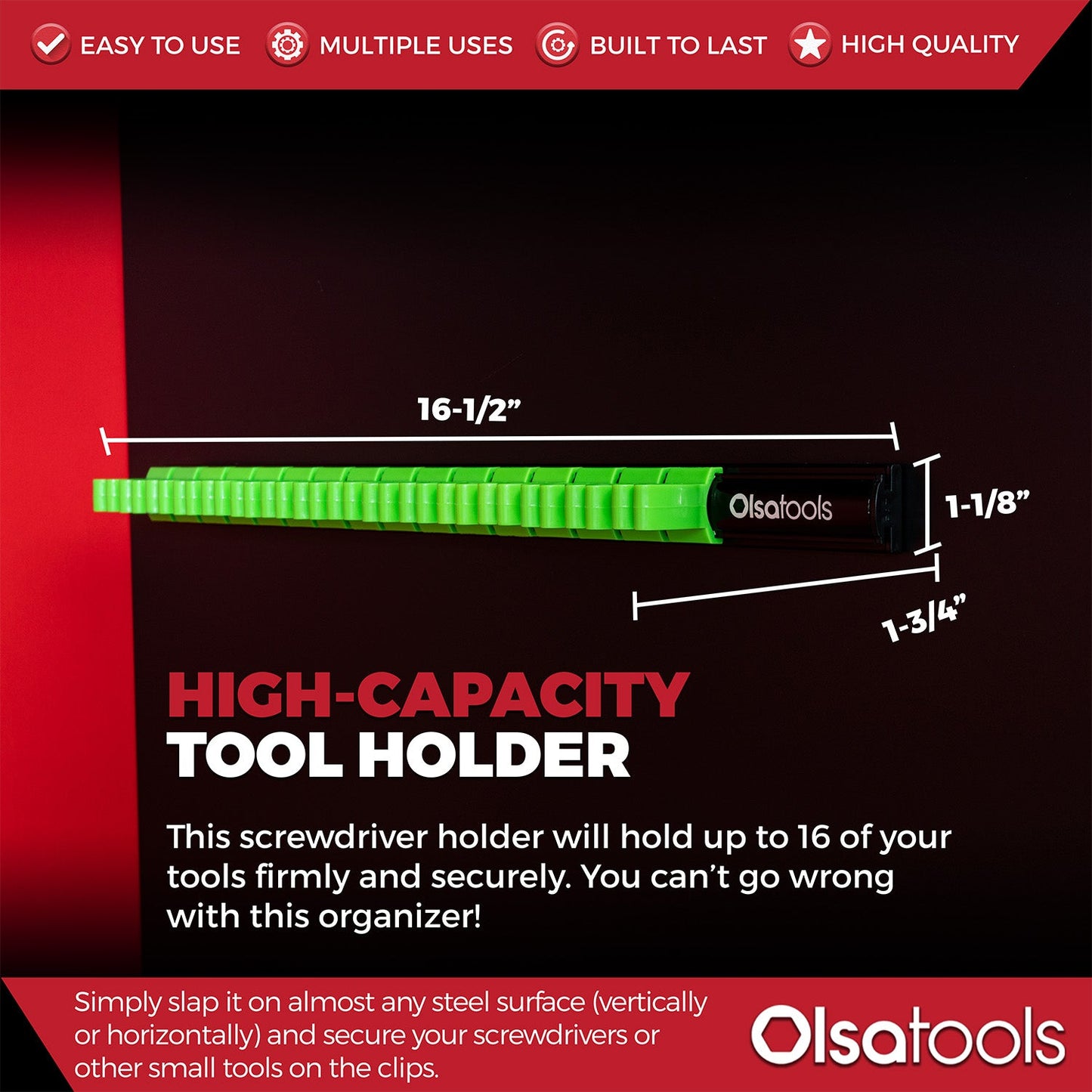 Magnetic Screwdriver Organizer