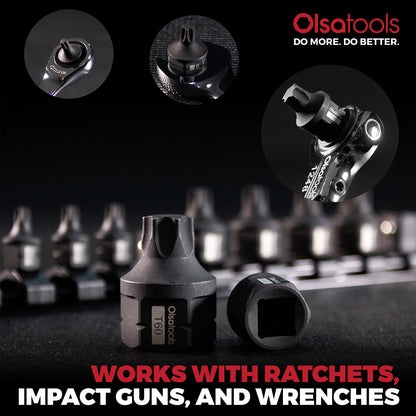 Stubby Impact Bit Set - Torx or Hex (Sold Separately)