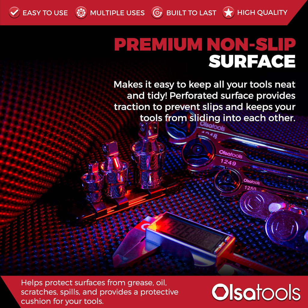 Non-Slip Perforated Surface Tool Chest Liner