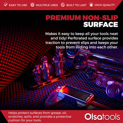 Non-Slip Perforated Surface Tool Chest Liner