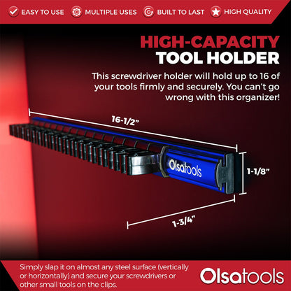 Magnetic Screwdriver Organizer