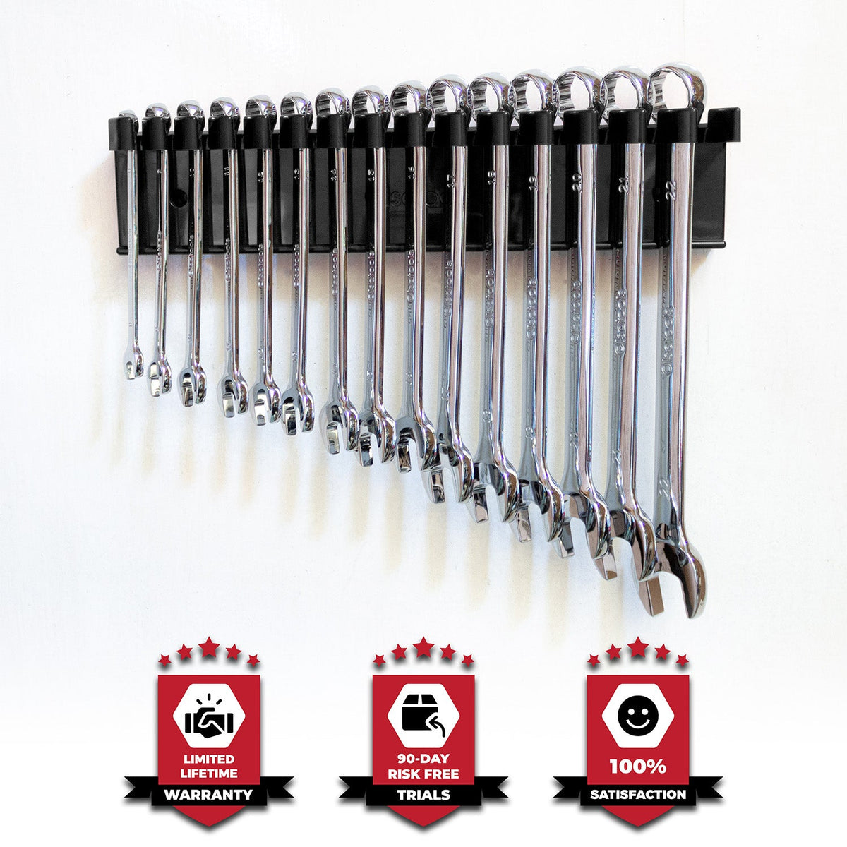 Magnetic Wrench Holders (Holds 15 Wrenches)