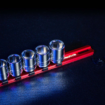 Aluminum Socket Organizer Rails with Locking End Caps