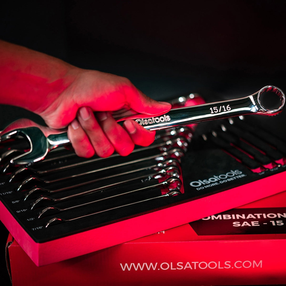 Premium 15-Piece Combination Wrench Set