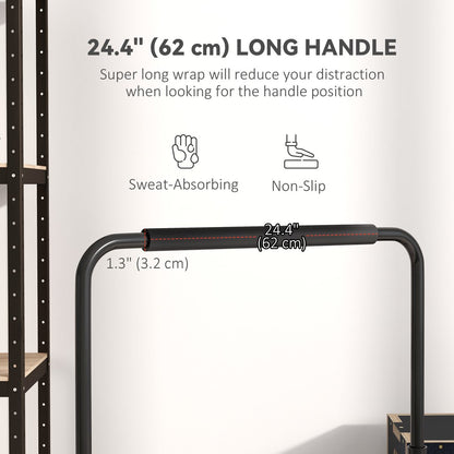 Push Up Bars, Adjustable Dip Station Parallel Bars with 4 Height Levels for Home Gym Fitness Workout