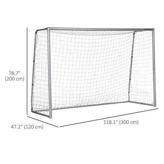 10ft x 6.5ft Soccer Goal, Soccer Net for Backyard with Ground Stakes, Quick and Simple Set Up