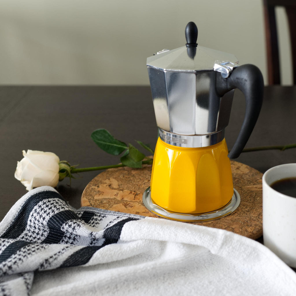 Induction-Ready! Dolce Moka Pots [Steel Boiler]