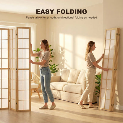 3 Panel Room Divider, 5.6 ft Folding Wall Divider Room Partition for Home Office, Bedroom, Black