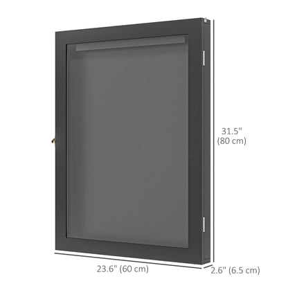 24" x 32" Hockey Jersey Frame, Jersey Shadow Box for Basketball Football Baseball, Black