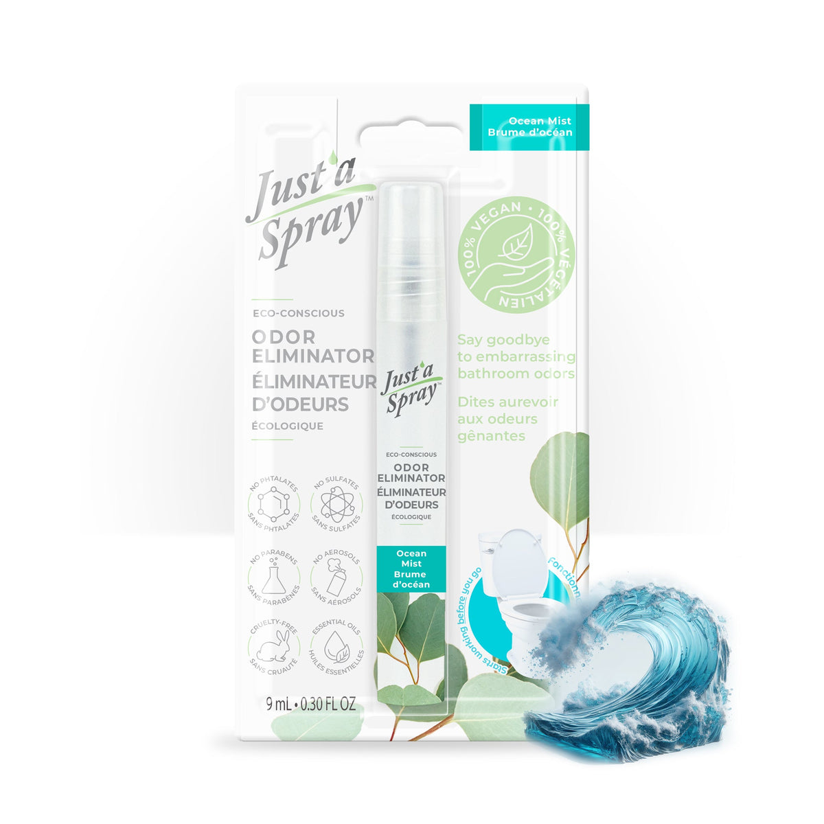 9 ml (0.3 oz), Ocean Mist Toilet Spray | Just'a Spray