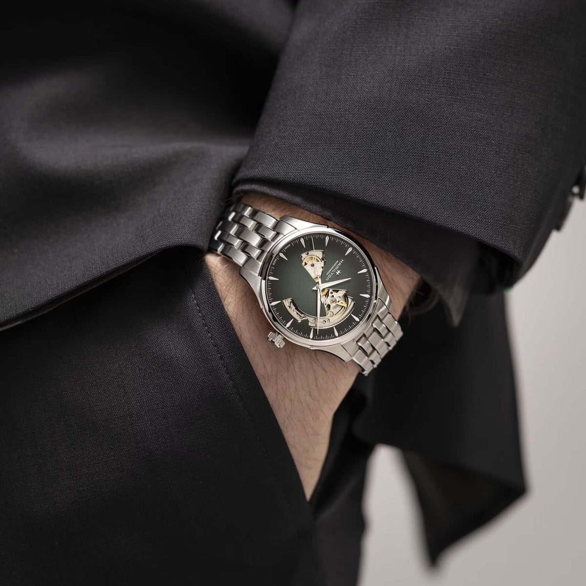 Hamilton Jazzmaster Open Heart Watch H32675160