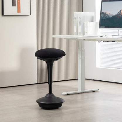 Swivel Standing Desk Chair, Backless Wobble Stool Chair, Adjustable Active Ergonomic Standing Stool with Rocking Motion