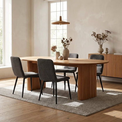 Kelowna Rounded Solid Wood Table