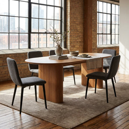 Kelowna Rounded Solid Wood Table