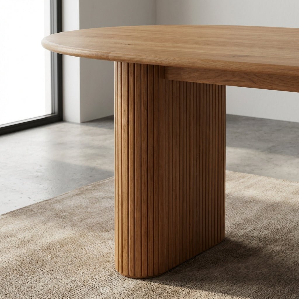 Kelowna Rounded Solid Wood Table