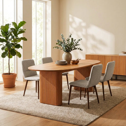 Kelowna Rounded Solid Wood Table