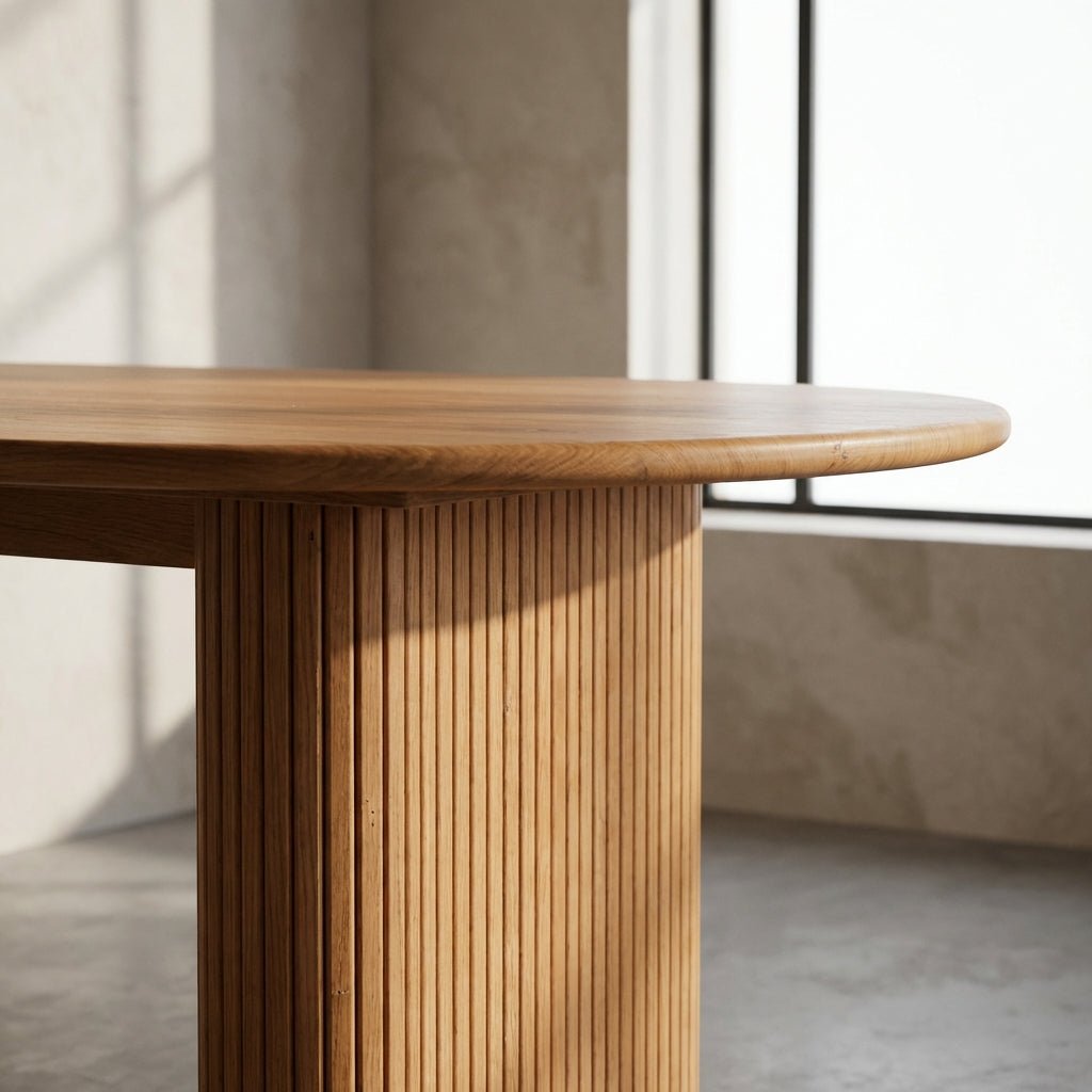 Kelowna Rounded Solid Wood Table