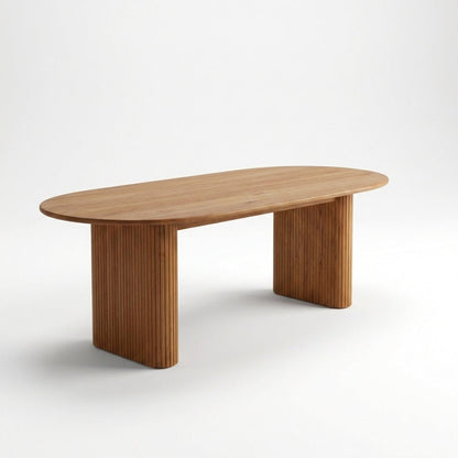 Kelowna Rounded Solid Wood Table